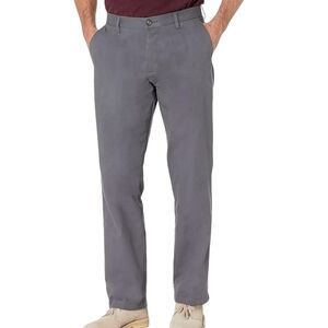 Amazon Essentials Men's Grey Classic-Fit Wrinkle-Resistant Pants Size  34 NWOT